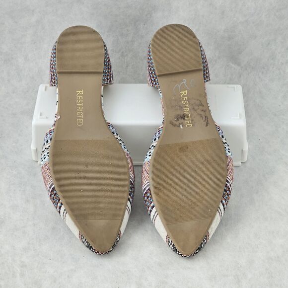 Restricted Womens Ballet Flats Sz 7.5 Multi Color Boho Casual Travel Shoes - Picture 7 of 7